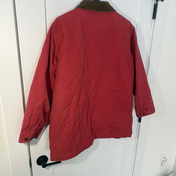 VTG LL Bean Heavyweight Canvas Barn Chore Jacket, Corduroy Collar, Insualted - Picture 10 of 14